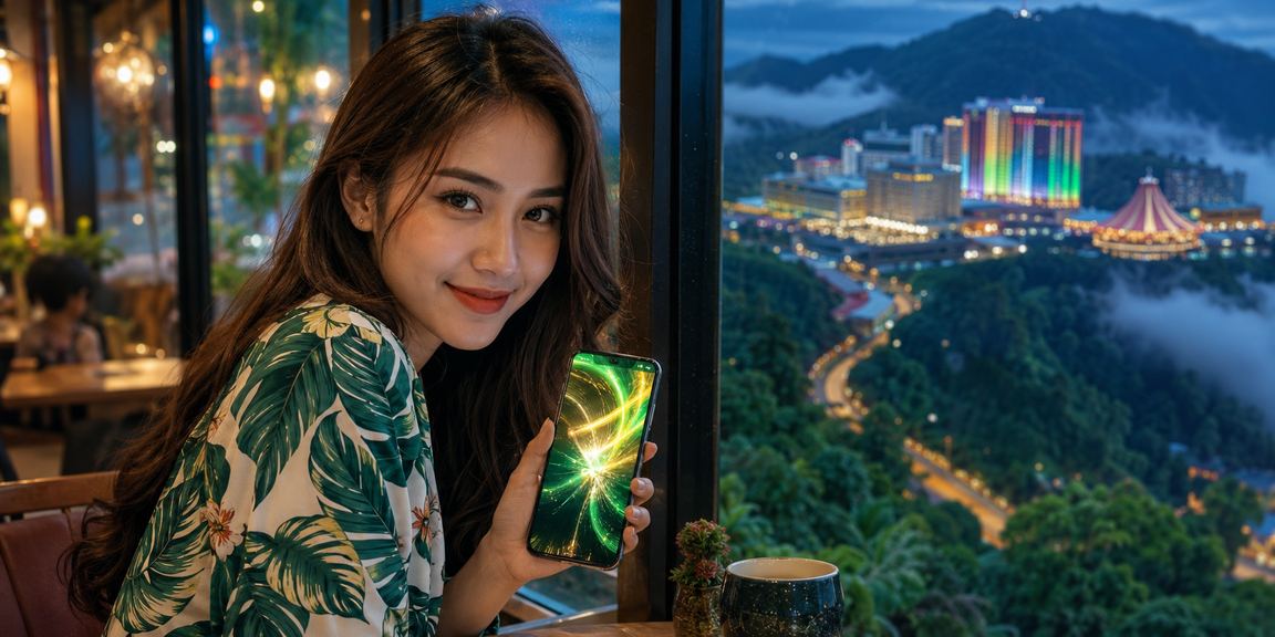 Suasana deposit di Genting Highlands bergaya Melayu