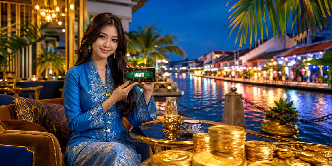 Permainan poker di Melaka dengan suasana tempatan