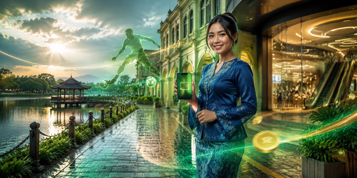 Pengguna Malaysia dalam baju kurung membuat deposit VIP seri33 dengan mudah